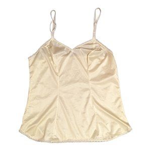 Vintage 1950s Vanity Fair Ivory Lace Nylon Camisole Size 34/40 Style 17-701
